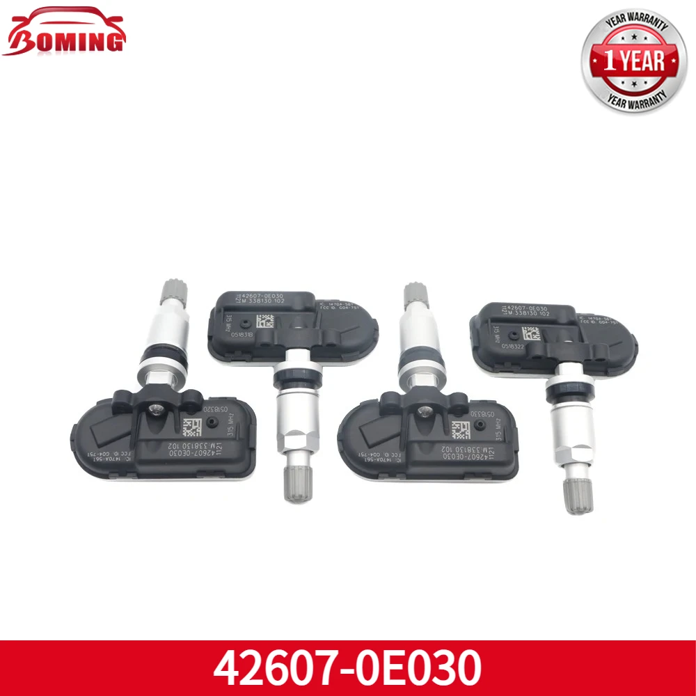 

1/4 шт. 42607-0E030 для Toyota Sienna 2021-2025, 315 МГц, 42607 0E030, НОВЫЕ датчики давления в шинах TPMS