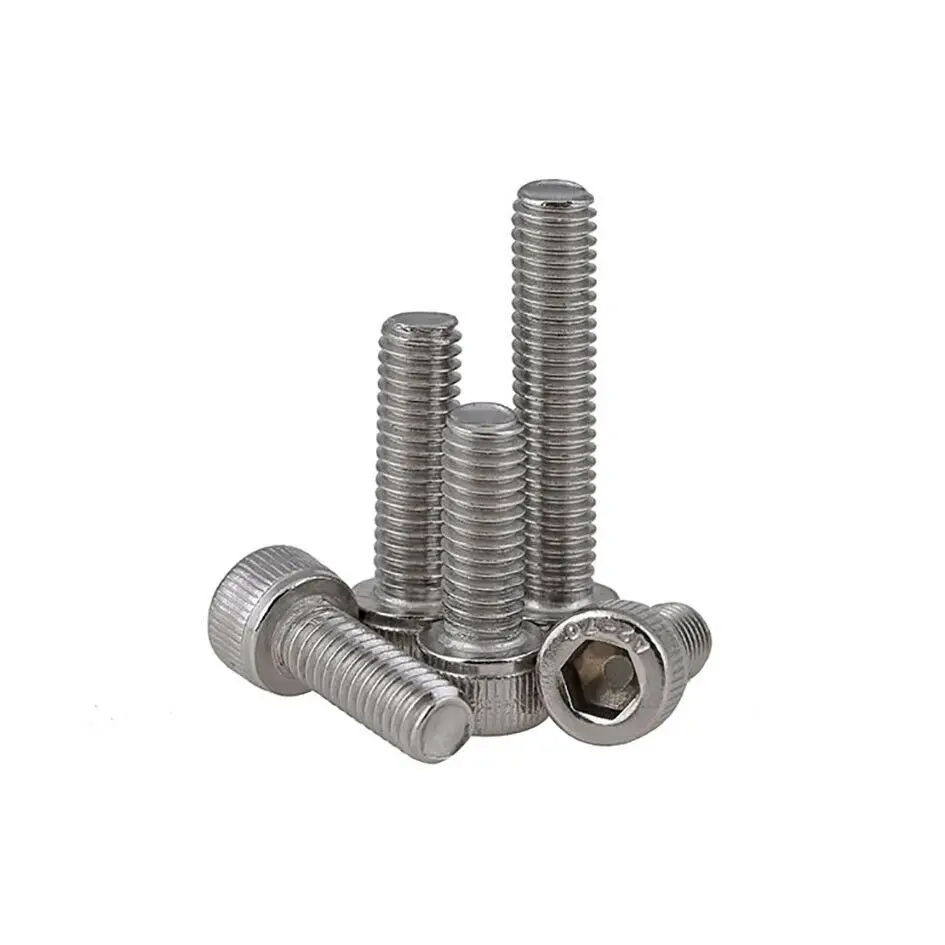M6 M8 M10 M12 Left Threaded Hexagon Hex Socket Cap Head Screw 304 Stainless Steel Reverse Thread Left Tooth Allen Screw Bolts