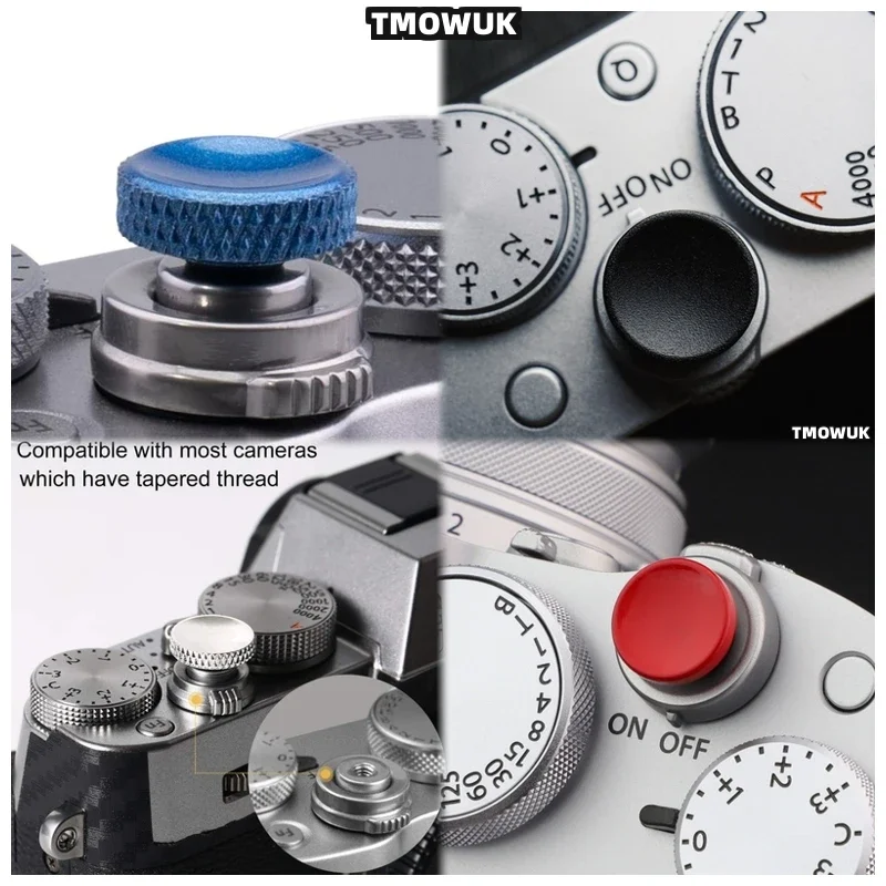 

For A7M4 A6000 A6300 A6500 A5100 ZV-E10 RX1R II RX10 Precision Concave Metal Shutter Buttons Parts