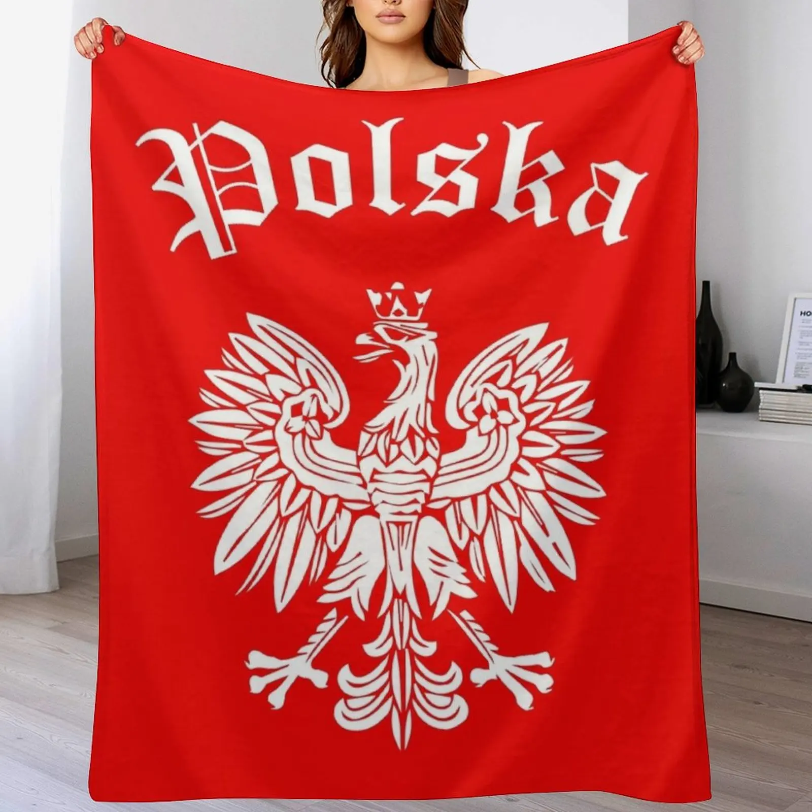 

Polska Throw Blanket Hairys Summer Beddings Blankets For Sofas Soft Plush Plaid Blankets