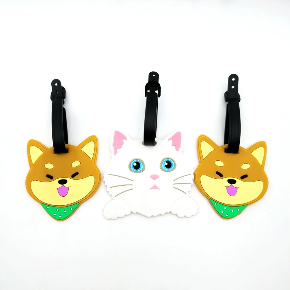 1pc Cute Kitten, Puppy, Animal Luggage Tag Hanger, Airport Loss Prevention ID Tag, Must Have for Men and Women on outings and bu