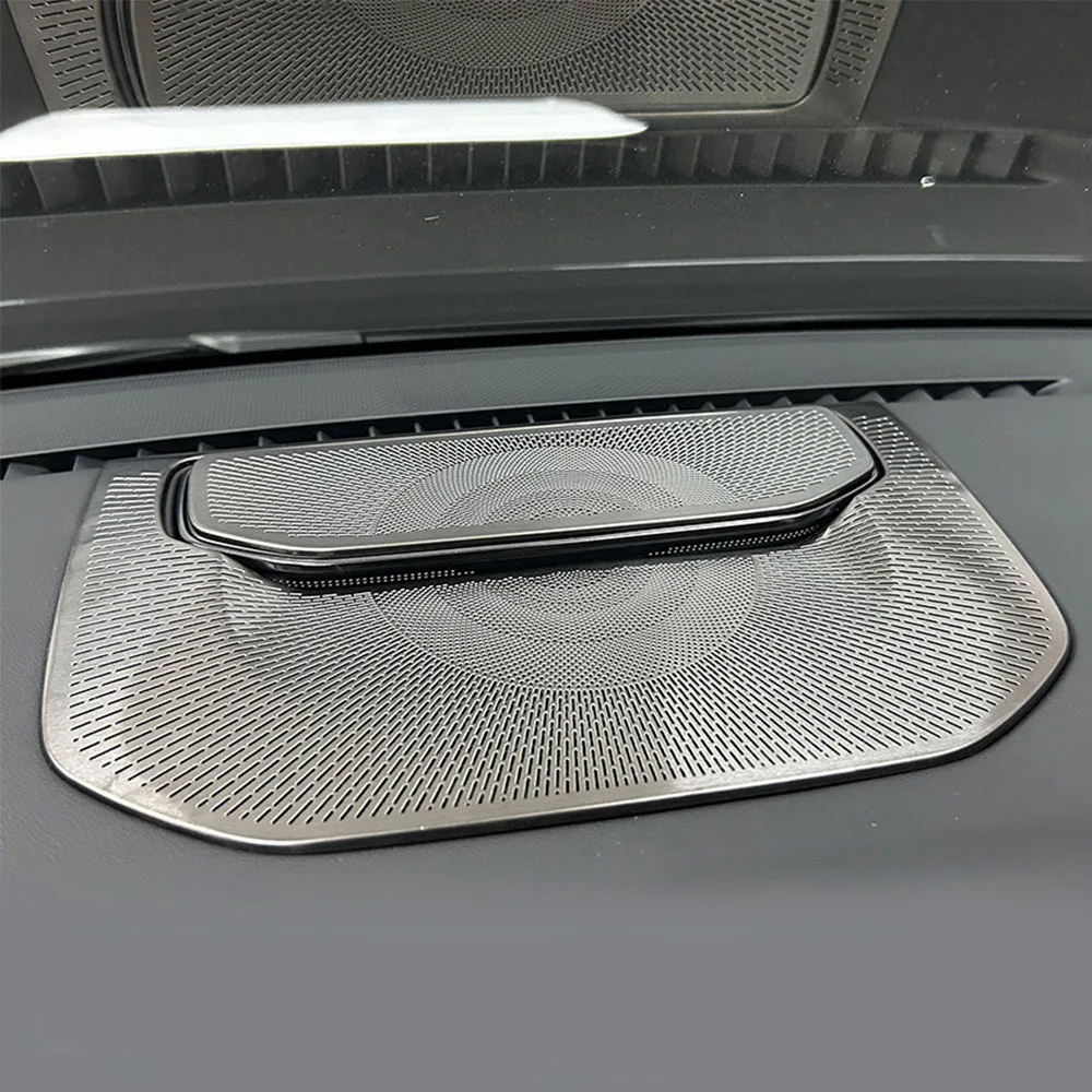 

For ZEEKR 8X 2026 Instrument Panel Horn Cover Stainless Steel Material Automotive Modification Supplies Block Foreign Objects