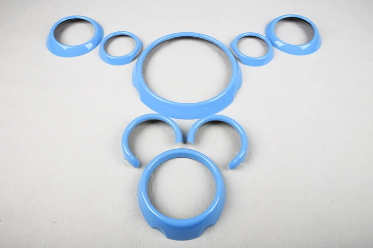 Brand New ABS Plastic UV Protected Interior Rings Mini Ray Style Pure Color For mini cooper Countryman R60/1 (8 Pcs/Set)