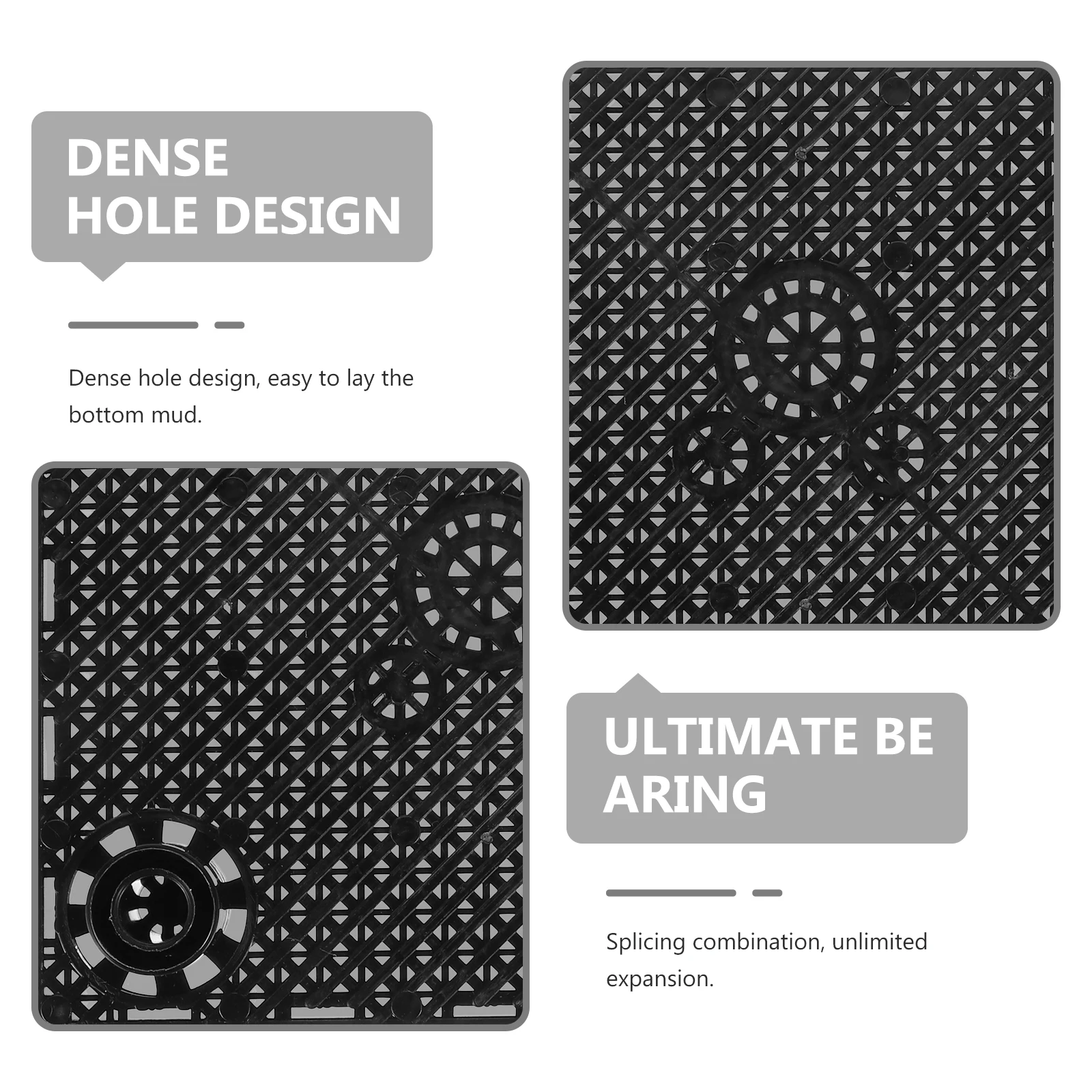 

12pcs Bottom Filter Board For Aquarium Multi-Hole Design Smooth Edge Splicing Expandable Fish Tank Filtering Plates Aquarium