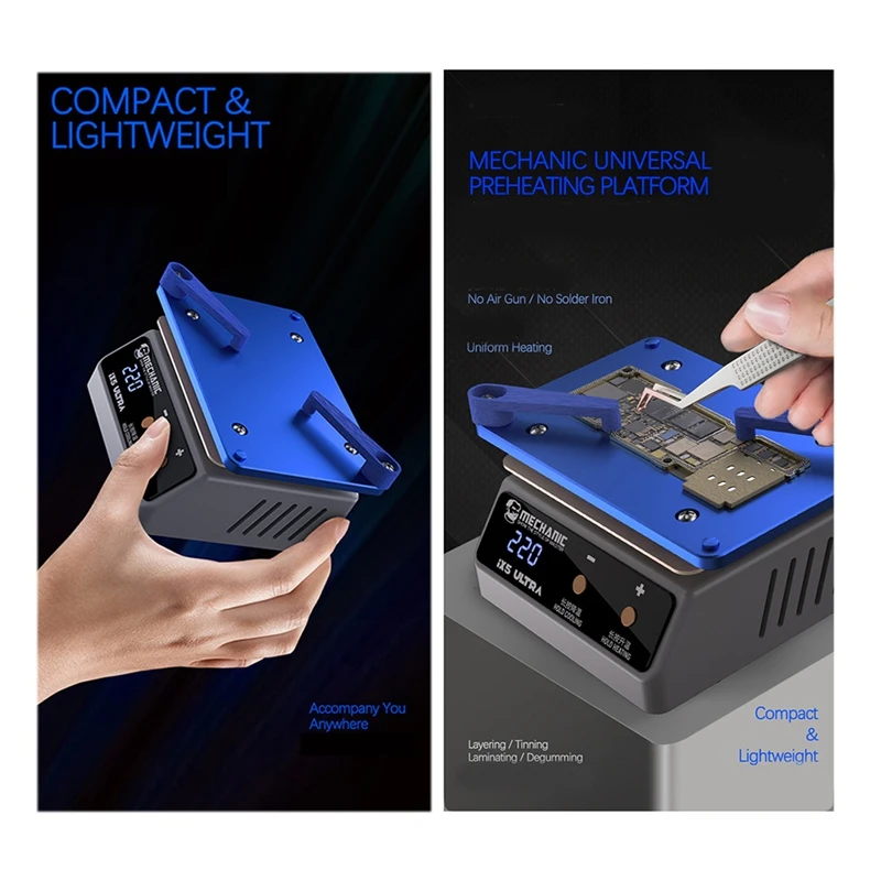 A81M New MECHANIC IX5 Constant Temperature Heating Table Mobile For Phone Screen Removal Lamp Bead Welding Repair Bench