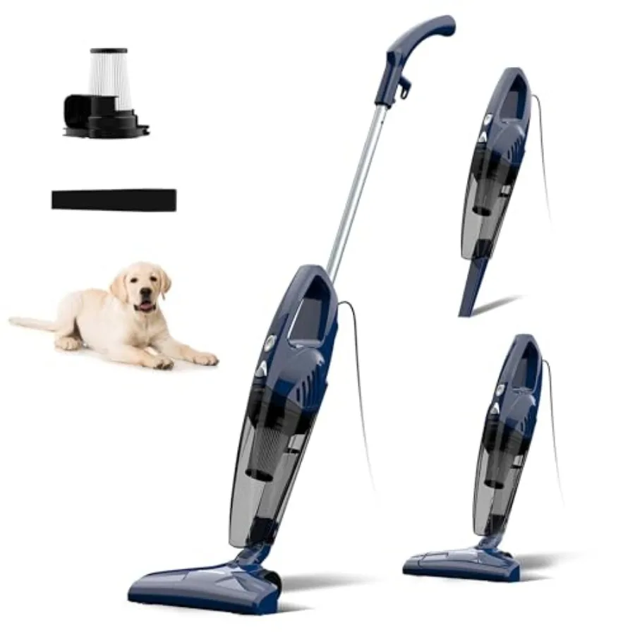Corded vacuum cleaners for home 14KPa Powerful Suction with 600W Motor Lightweight Stick Vacuum Cleaner Converts to Handheld wi