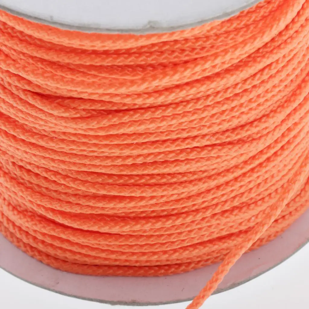 تحت الماء إصبع بكرة بكرة الحبل حبل دائم 46 متر خط برتقالي فلوري للغطس كهف معدات الغوص ملحق #6