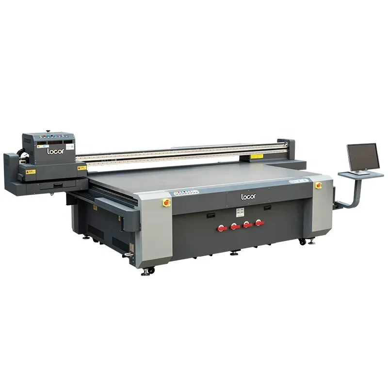 LOCOR UV Flatbed printer 2500*1300 large format door glass uv printing machine