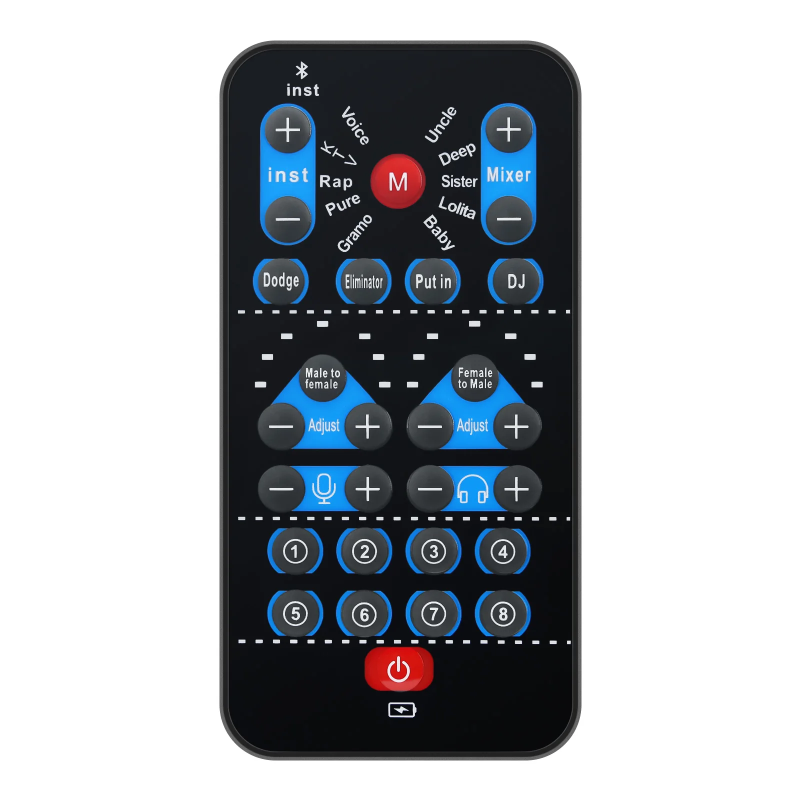 M10 Voice Changer Device Karaoke Function Male Female Voice Switch