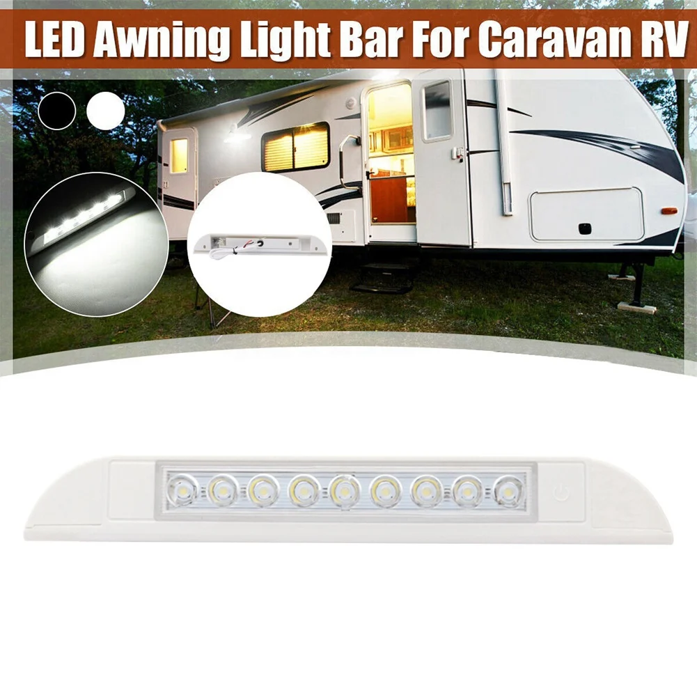 9 LED Awning Light 12V 24V Waterproof 256Mm Exterior Caravan Motorhome Strip Lamp-ABQF