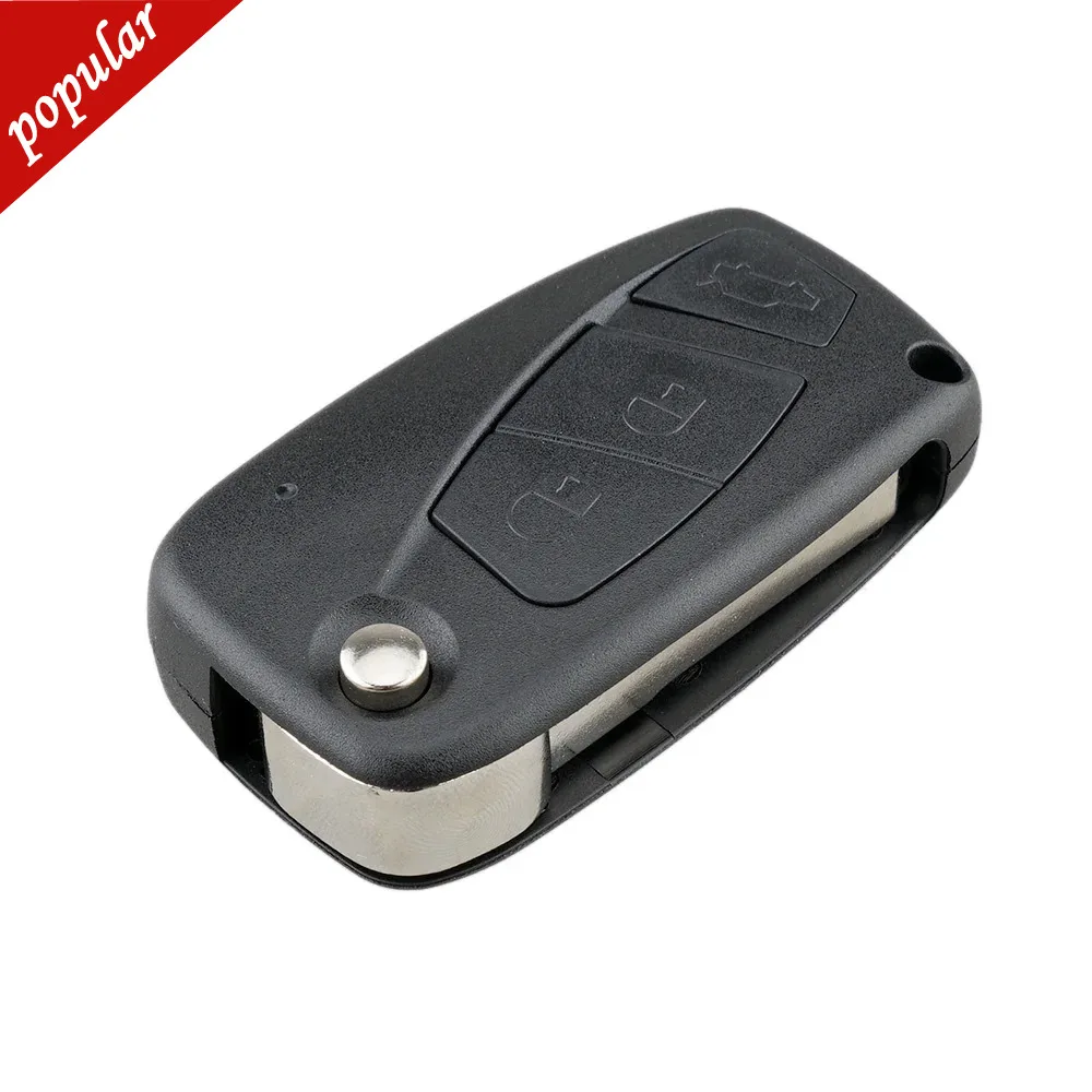 2024New 3Button 3 BTND And Key Replacement 3 Button Car Remote Flip Key Shell Case Fob Cover For Fiat 500 Panda Stilo Ducato Pun