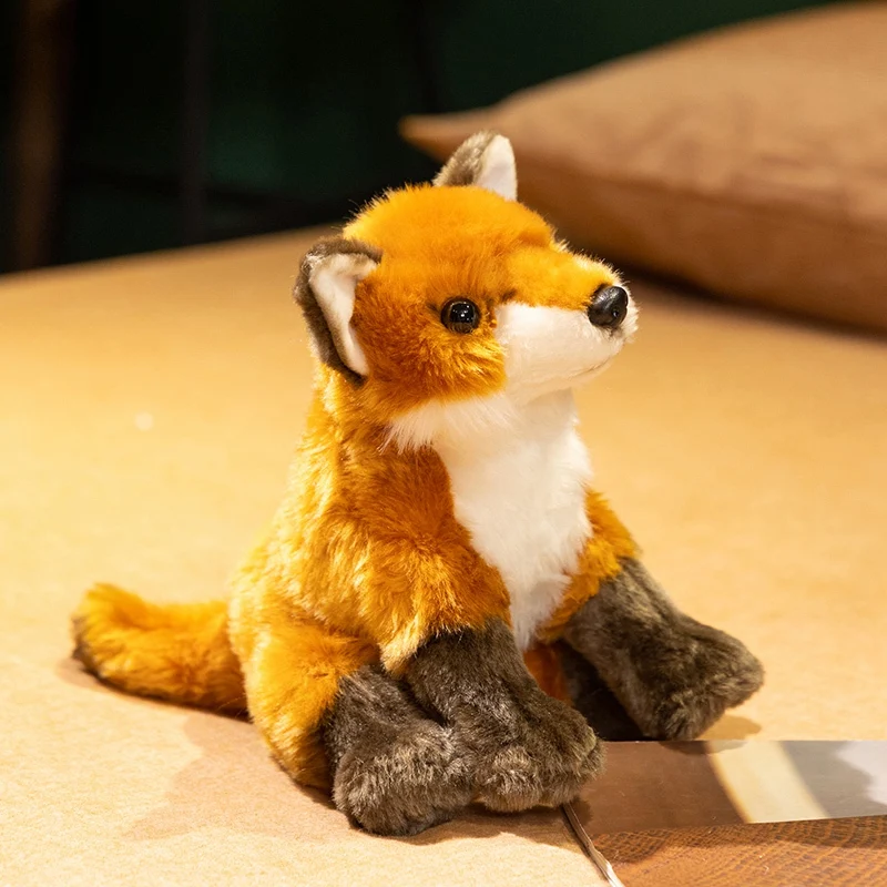 Reallife Fox Plushie Gefüllte Wildtiere Lebensechte Puppe Home Decor Spielzeug Simulierte Fuchs Puppe Kinder Geburtstag Weihnachten Geschenke
