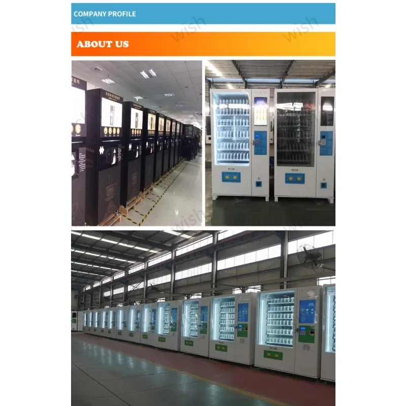 أوتوماتيكية للطعام بشاشة تعمل باللمس على الإنترنت لمدة 24 ساعة