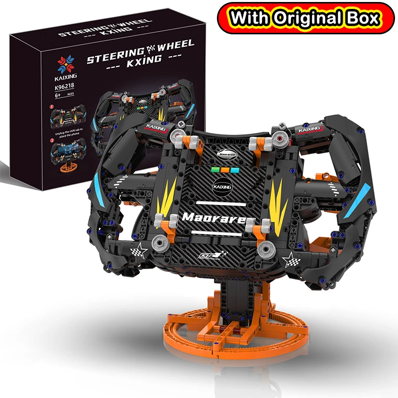 

Гоночный автомобиль Формулы-1 Руль Технологичные строительные блоки Техника MOC Модель спортивного автомобиля для сборки Держатель для телефона Креативные подарки