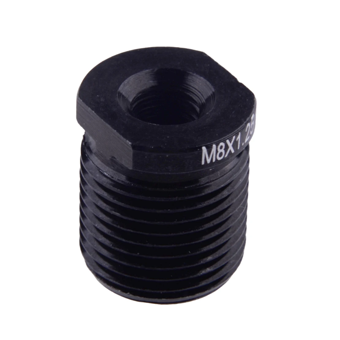 5pcs Universal Car Gear Shift Knob Thread Adapter Nut Insert Kit M8x1.25 M10x1.5 M10x1.25 M12x1.25 M14x1.5 Aluminum Alloy Black