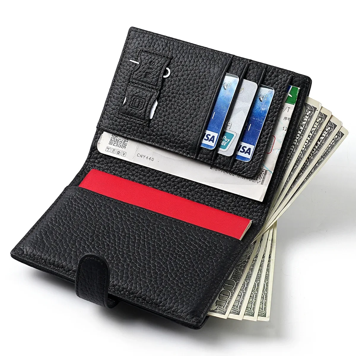

Passport Holder RFID Travel Document Organizer for Women Leather Waterproof Passport Wallet Men Portable Case for Cards
