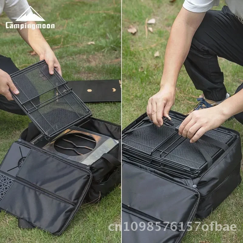 CAMPINGMOON BK-46 حقيبة تخزين ذات سعة كبيرة مجموعة التعبئة والتغليف التكتيكية في الهواء الطلق لمجموعة وحدة التخييم IGT