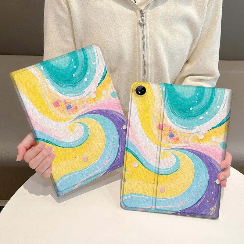 

Ripple Creative Art Pattern For Vivo IQOO Pad2 Pad3 Pad5 Air SE Pro 12.1 12.3 13 11.5 11 inch Tablet Case