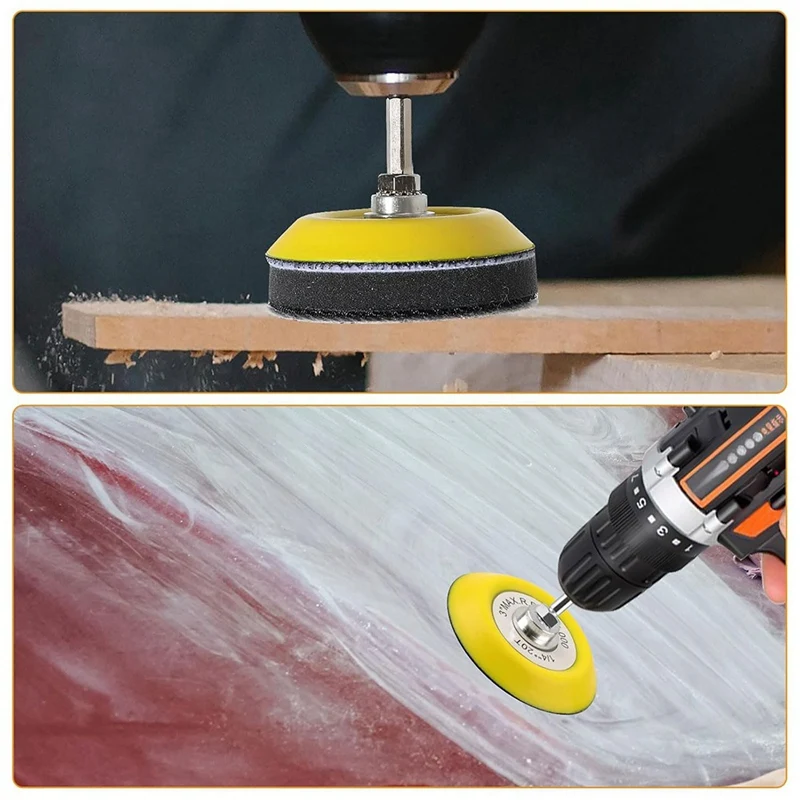 

Набор для полировки и шлифовки: 133 шт. шлифовальных дисков 3 дюйма, зернистость 60-10000, с креплением на липучке