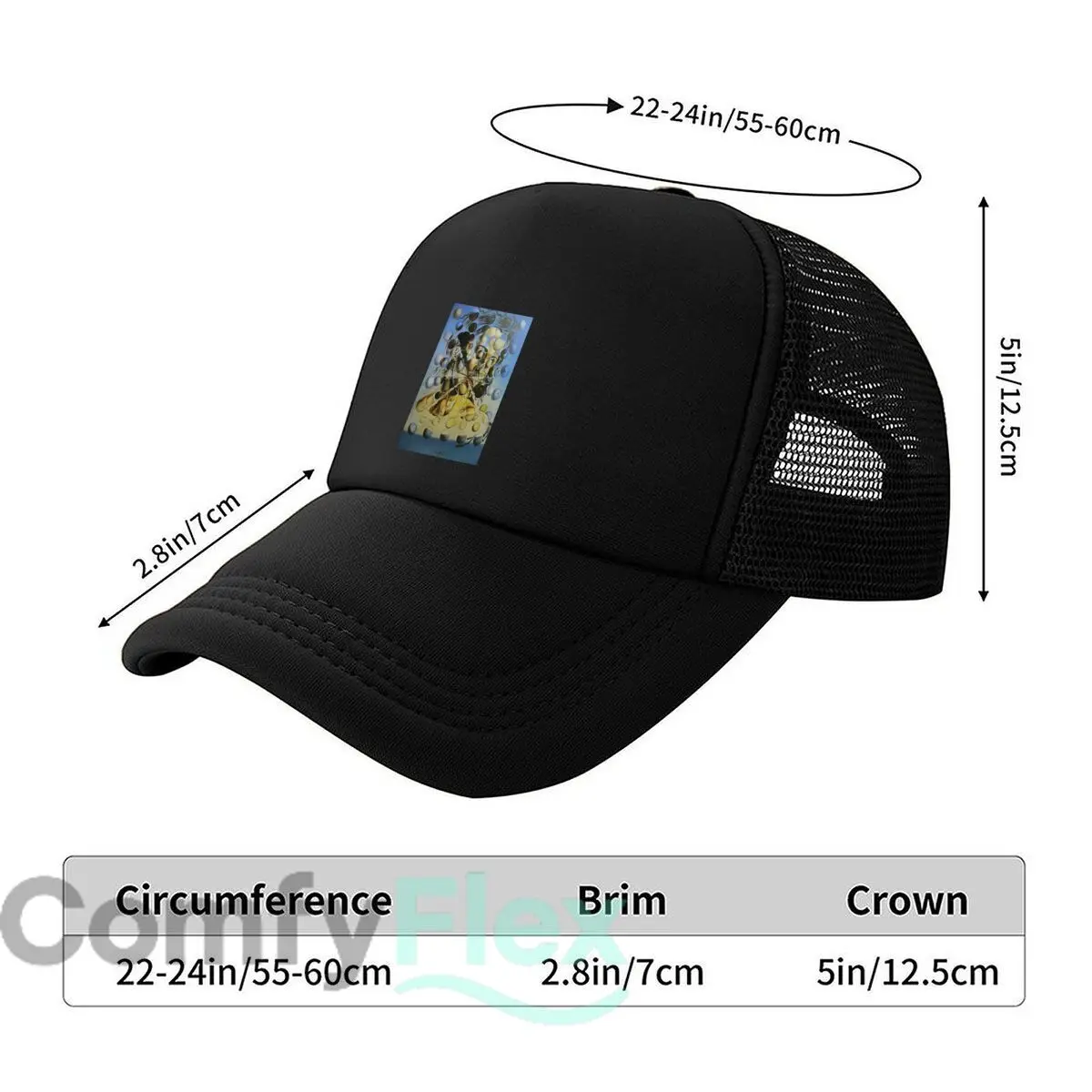 “Salvador Dalí Surreal Artwork” Mesh Baseball Caps Men Women Retro Sun Breathable Snapback Caps Dad Spring Hats