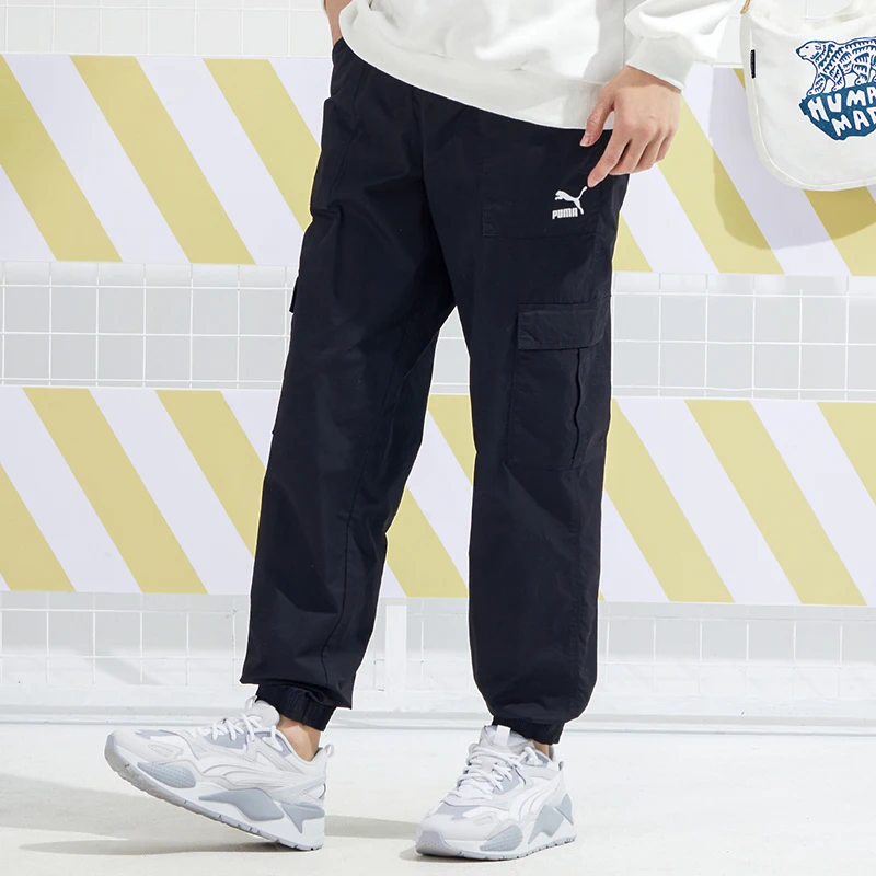 Puma Genuine 2025 New Men's Woven Cuffed Workout Sport Pants 533101-01