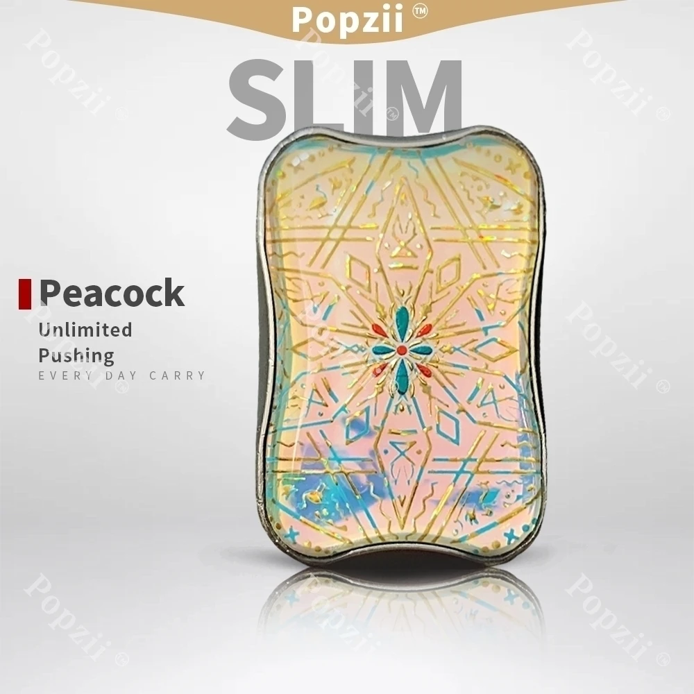 Peacock Unlimited Pushing Luminous Patch And Main Body Cover Adults Stress Relief Toy Fingertip Tricks EDC Flips Fidgeting Toys