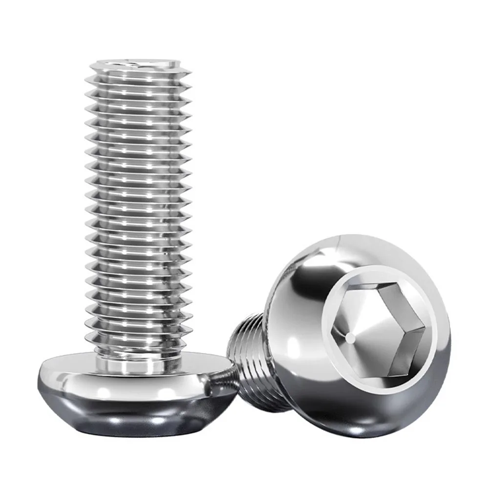304 Stainless Steel M5x25mm Hex Socket Flat Head Screws 60pcs for Stable Fastening in High Vibration Machinery Use
