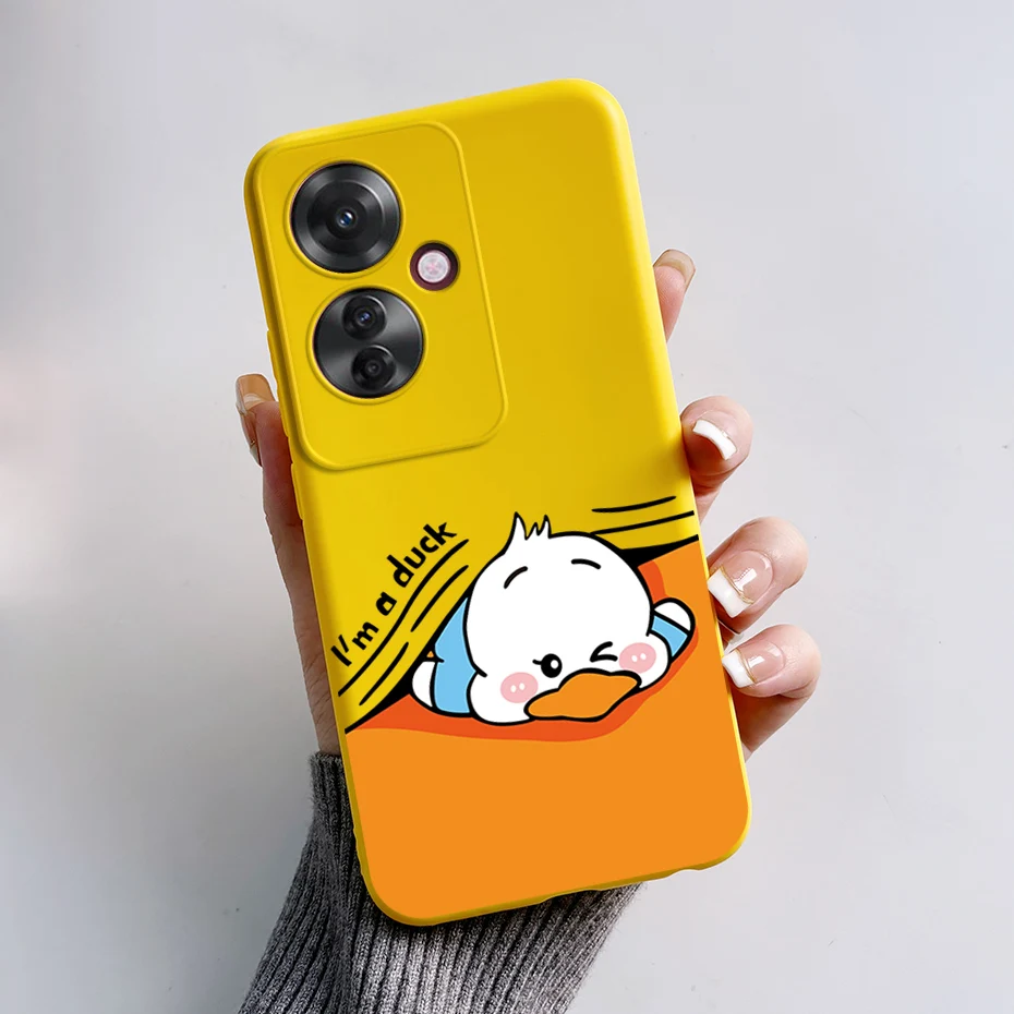 Casing ponsel Bumper tahan guncangan, casing penutup belakang silikon untuk OPPO Reno 11F 5G CPH2603, casing ponsel pola modis untuk OPPO Reno11 F Reno 11F 5g