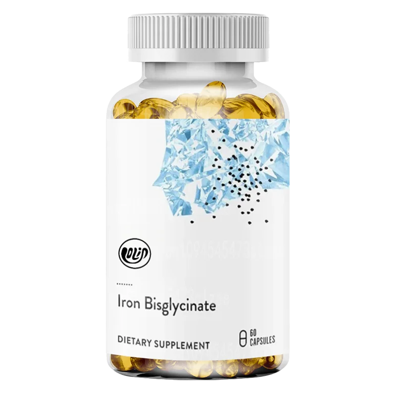 Bisglycinate Iron -25mg Iron Supplement, Enhances Absorption, No Gastrointestinal Side Effects - Gluten Free -60 Capsules