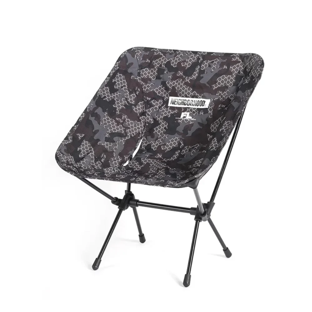 Futura NBHD outdoor camping portable folding low back moon chair camouflage tactical style