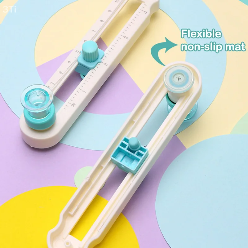 Adjustable 360 Degree Circle Cutting Machine DIY Manual Rotary Compass Knife Paper Scrapbooking Cards Cutters Crop Tool
