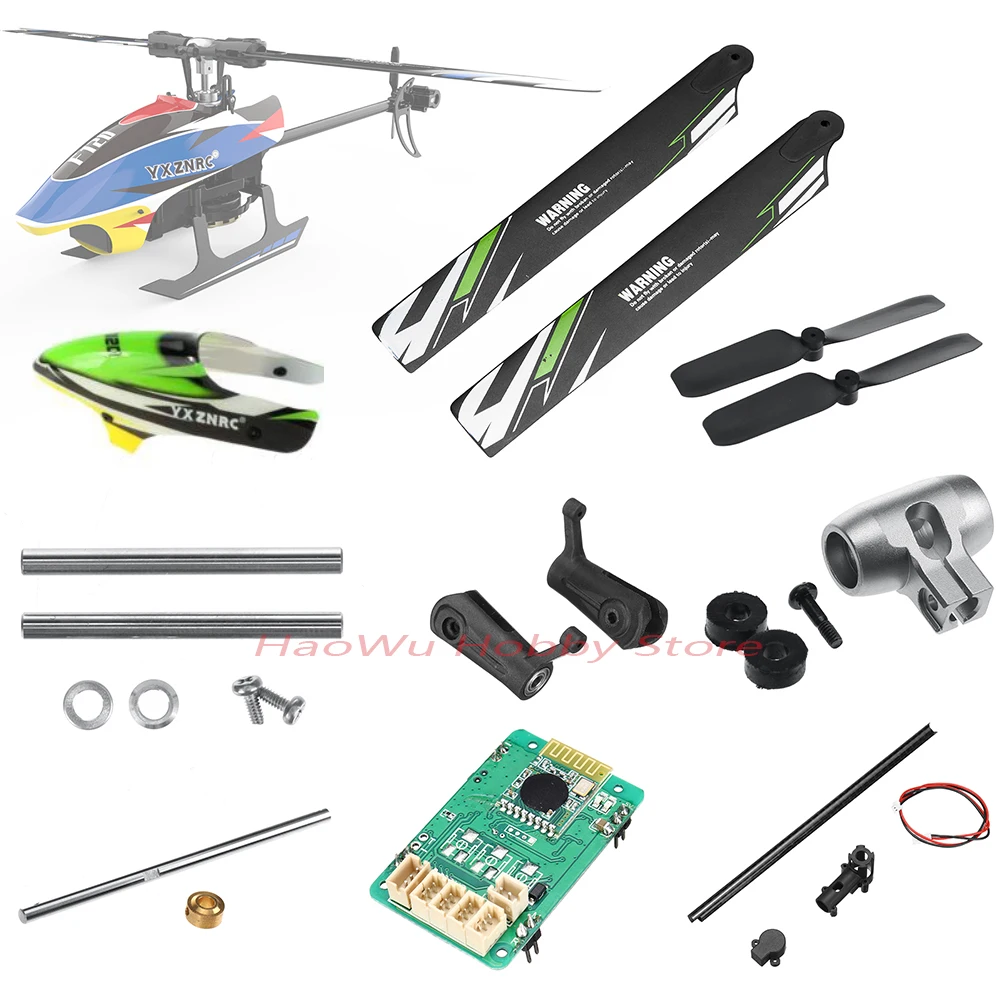 YuXiang YXZNRC F120 RC Helicopter Parts Accessories Canopy Battery Blade Servo Motor Compatible with E120S Helicopter