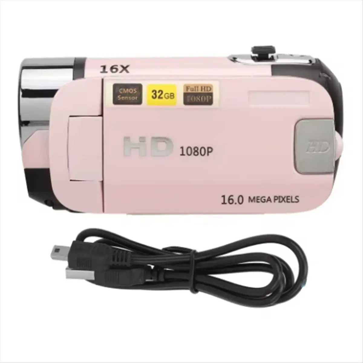 A10I 1080P Digital Camera 2.4 Inch Rotatable Screen Camcorder 16X Zoom HD Video Recorder with Fill Light HD Video Camcorder