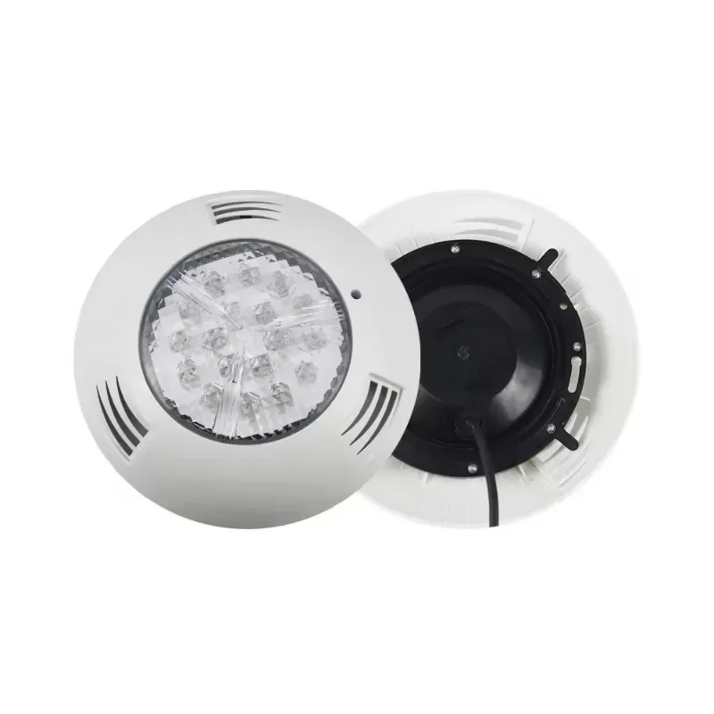 

Outdoor landscape light, round plastic underwater light for swimming pool, colorful remote control