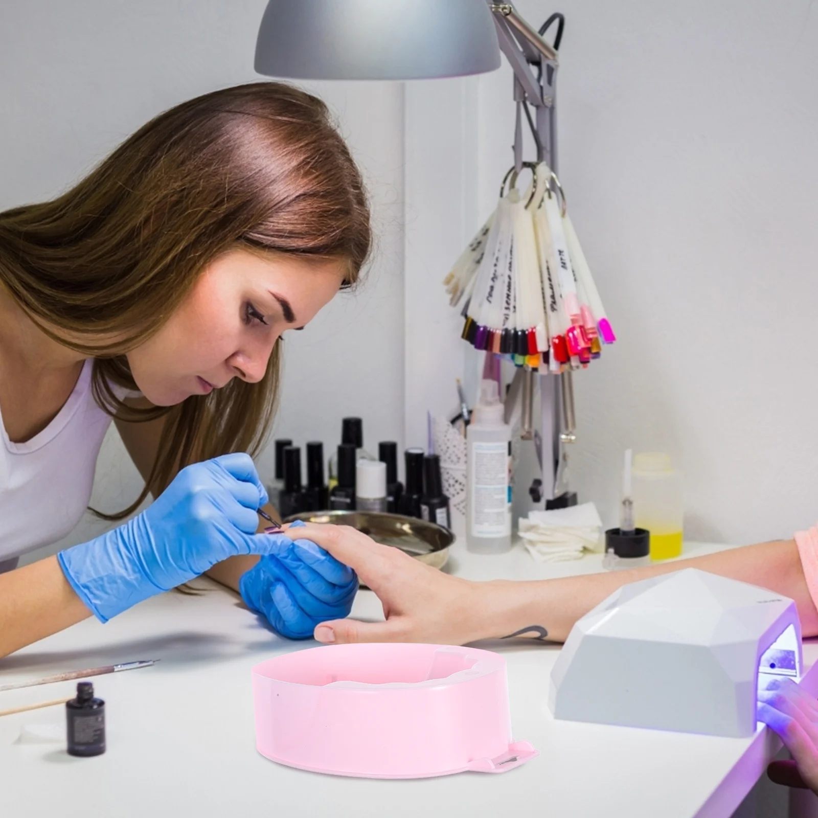 1 pz ciotola per ammollo delle mani ciotola per la cura delle unghie per il trattamento dell'acqua calda strumenti per manicure per la rimozione delle unghie e la nutrizione delle cuticole doppio uso ammollo