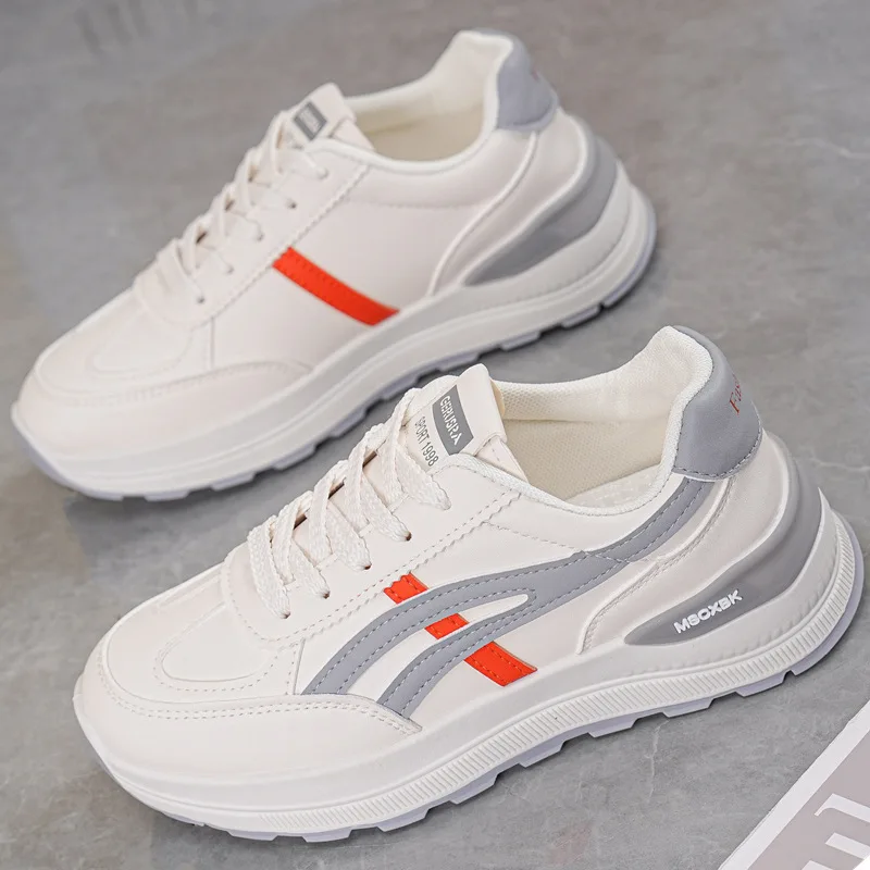 Cheap Free Shipping Women Sneakers Lace Up Vulcanize Platform Casual Shoes Mesh Breathable Running Walking Chunky Sport