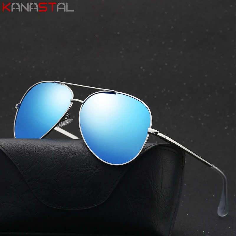 

Men Polarized Sunglasses Women UV400 Sun Glasses Metal Pilot Eyeglasses Frame Driving Beach Bike Travel Anti Glare Shade Eyewear