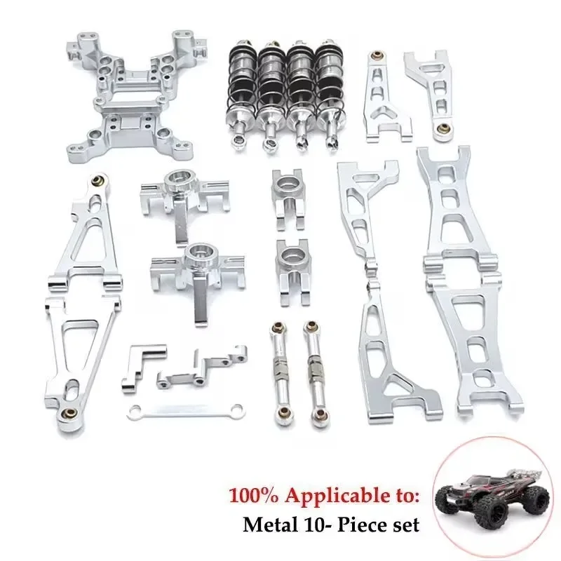 Aluminum Alloy Suspension Arm  Cup Set Upgrade Metal Parts Accessories for Mjx Hyper 1/16 Go  RC Car 16207 16208 16209 H16 H16BM