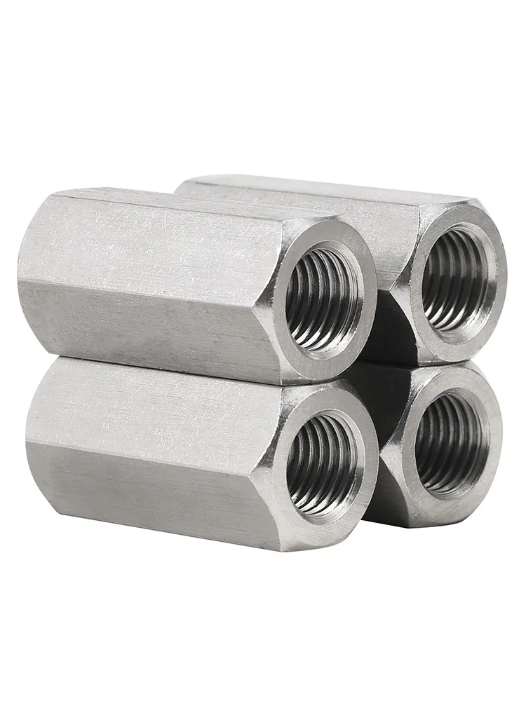 مكسرات اقتران قضيب سداسي من الخيوط اليمنى واليسرى من الفولاذ المقاوم للصدأ ، وصلة مقرنة ، مكسرات تمديد الأكمام ، ، من من من من الفولاذ المقاوم للصدأ #5