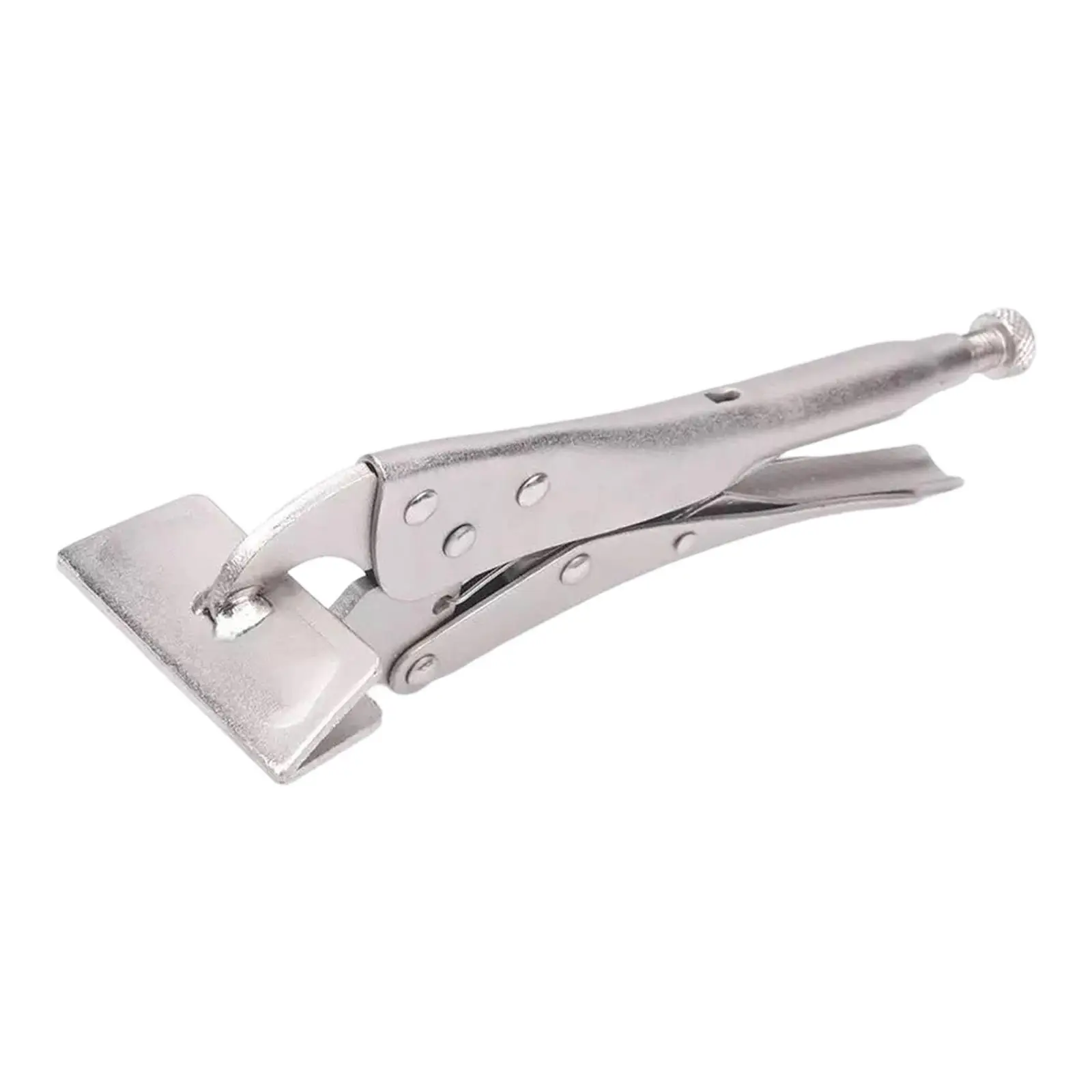 Locking Pliers Wrench Carbon Steel Adjustable Screw Pliers Sheet Metal Clamp Wide Jaw for Tight Space Workshop Jobs