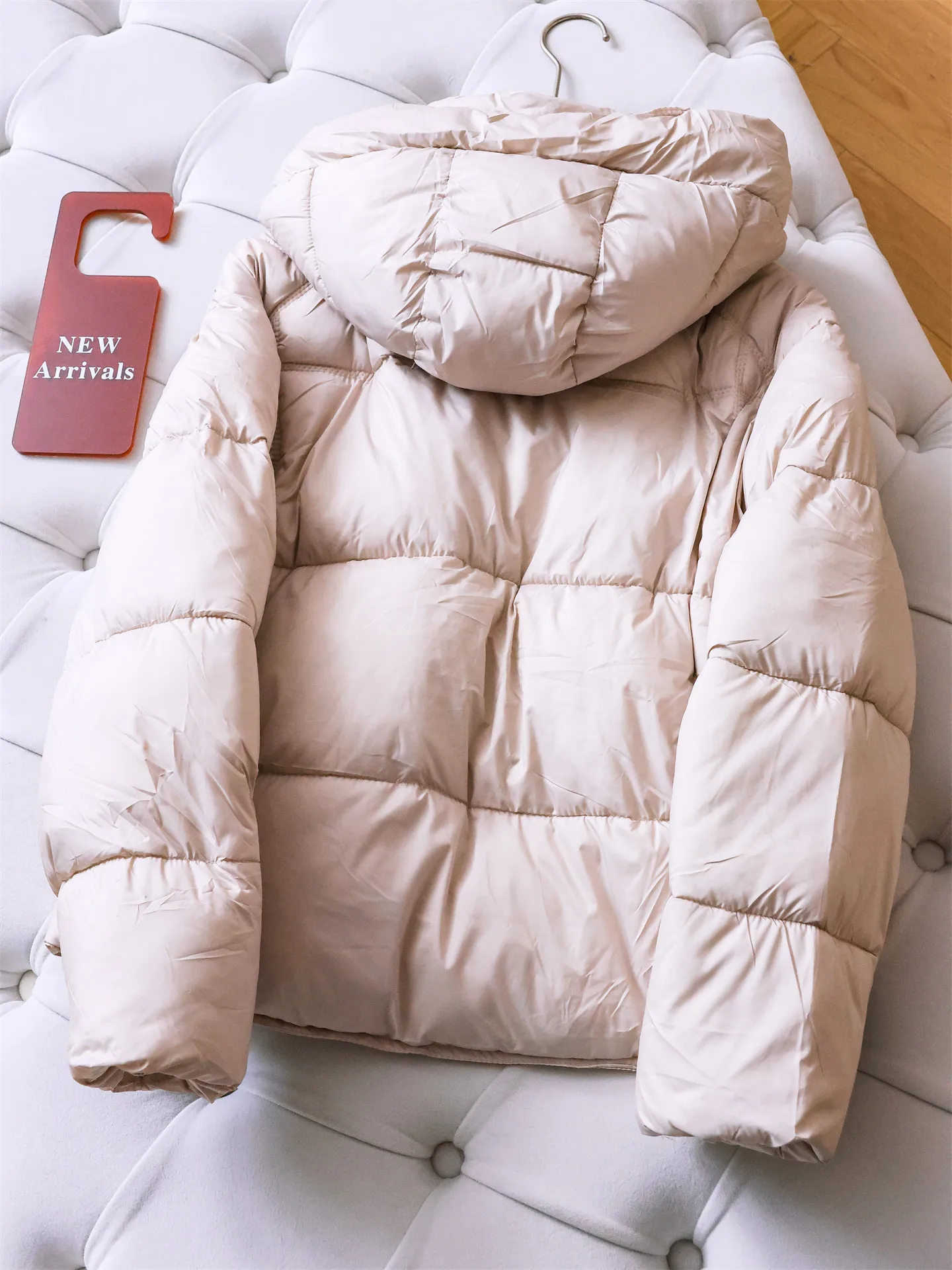 Thickened Soft Bread Style Coat Pure Color Cloud Foam Long Sleeve Women's Cotton Jacket Warm Outerwear Winter New Arrival