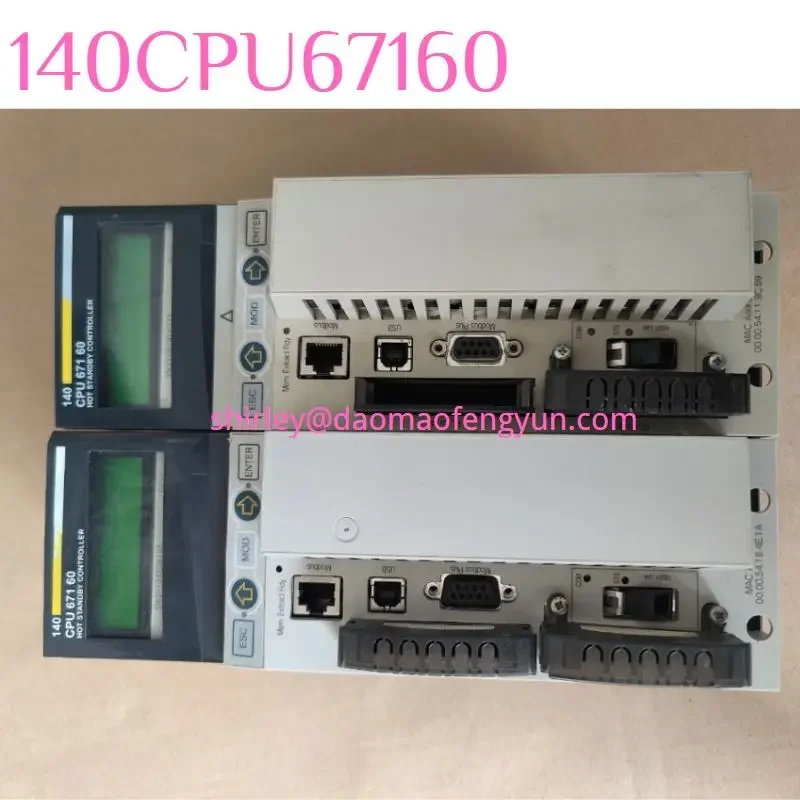 Used 140CPU67160 PLC controller