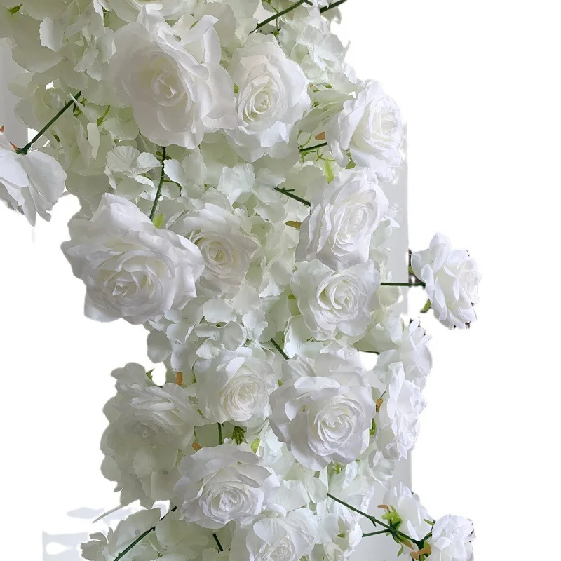 

Wedding arrangement simulation flower round arch horn frame, decorative flower row