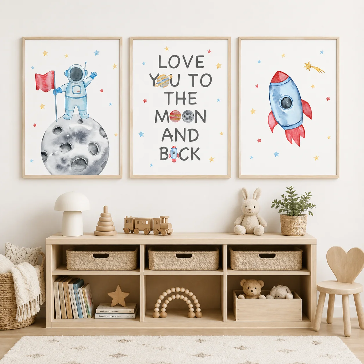 Nursery Wall Art Space Astrona - Baby Boy Nursery Quotes recension och pris
