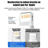 Écouteurs d'origine pour Apple iPhone 14 11 12 13 Pro Max, XR X XS SE 6 6S 7 8 Plus, oreillettes filaires Bluetooth, accessoires 3