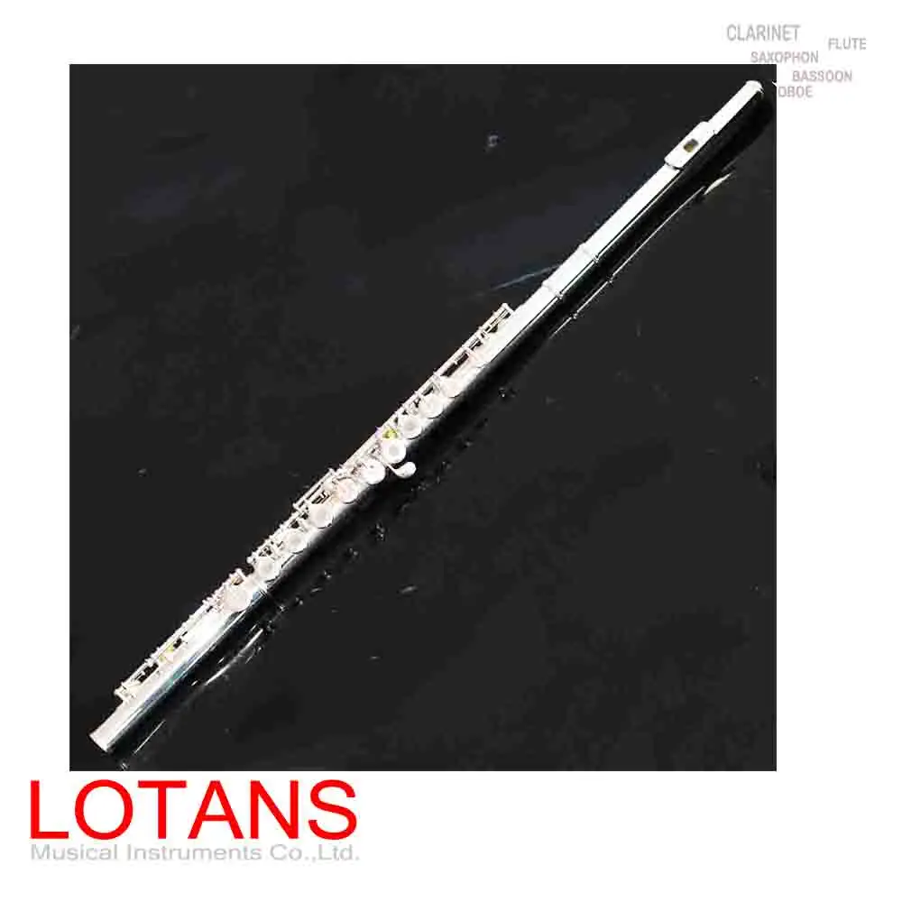 

Флейта французского типа с 17 отверстиями, посеребренная, для игры в открытую позицию