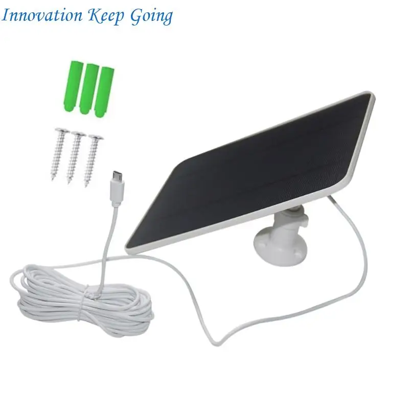 E65C 6W Solar Energy Plate With 5M Cable Supports Multiple Small Appliances Such As Pumps And Emergency Lights