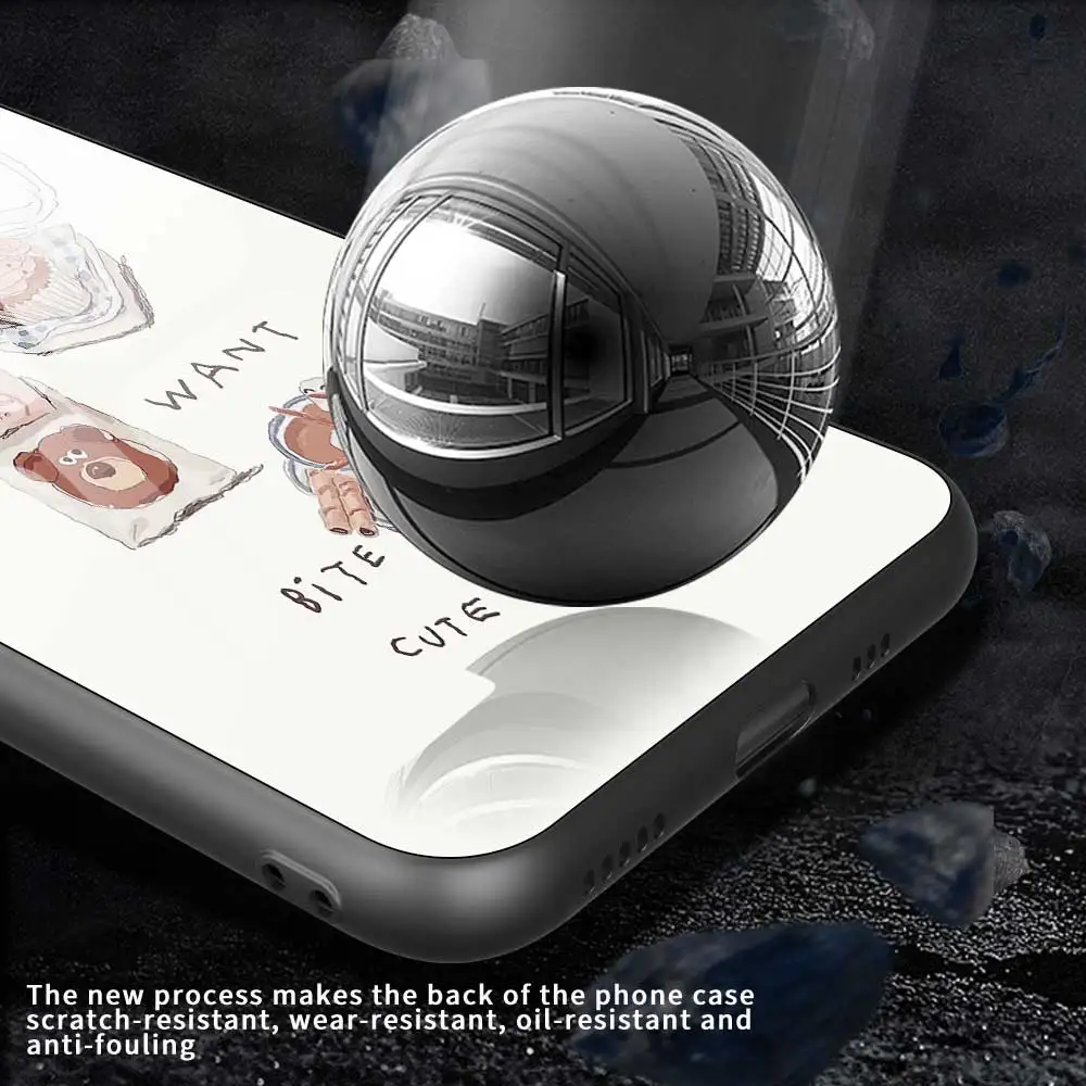 귀여운 스타일의 음식 모양 폰 케이스 (아이폰 17 Pro Max, 17 Air, 16, 15, 14 Pro Max Plus, 13, 12, 11 Pro Max, 16e, XS Max, XR, X, 7, 8 유리 커버)