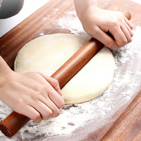 Natural Unpainted and Wax Free Ebony Rolling Pin Baking Accessories, Home Kitchen Accessories, Solid Wood Dough Roller Pizza