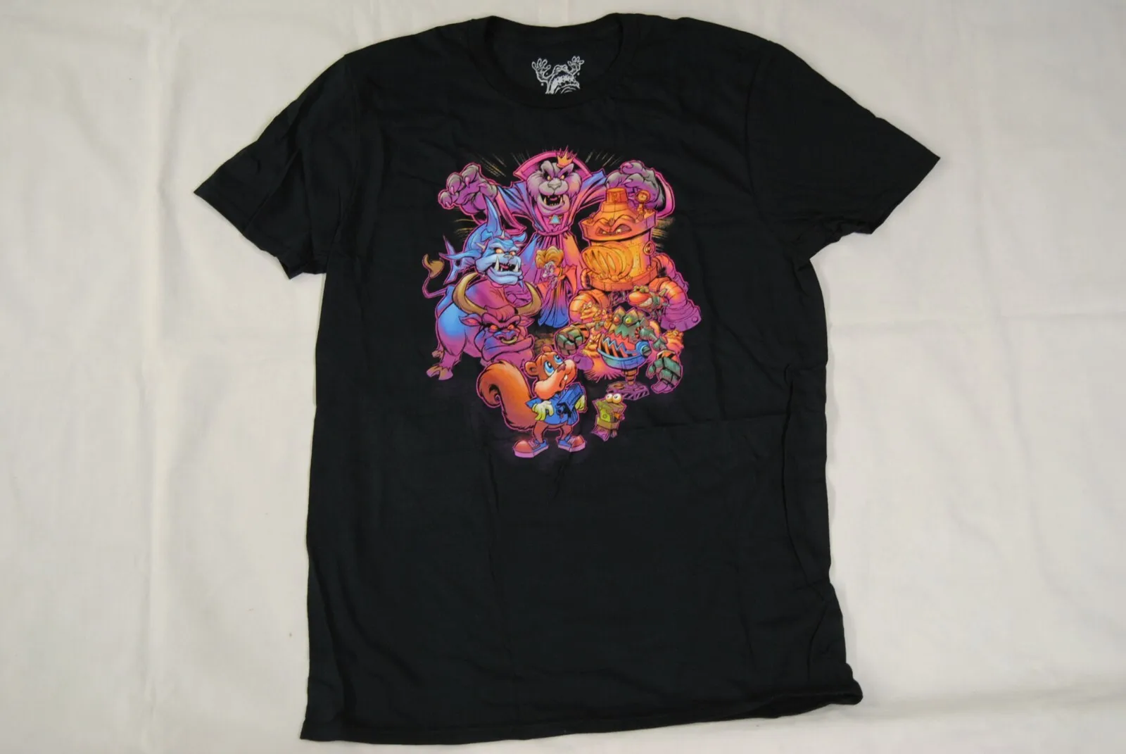 Camiseta oficial nueva de CONKER CONKER'S BAD FUR DAY, videojuego de LOOTCRATE LOOTWEAR